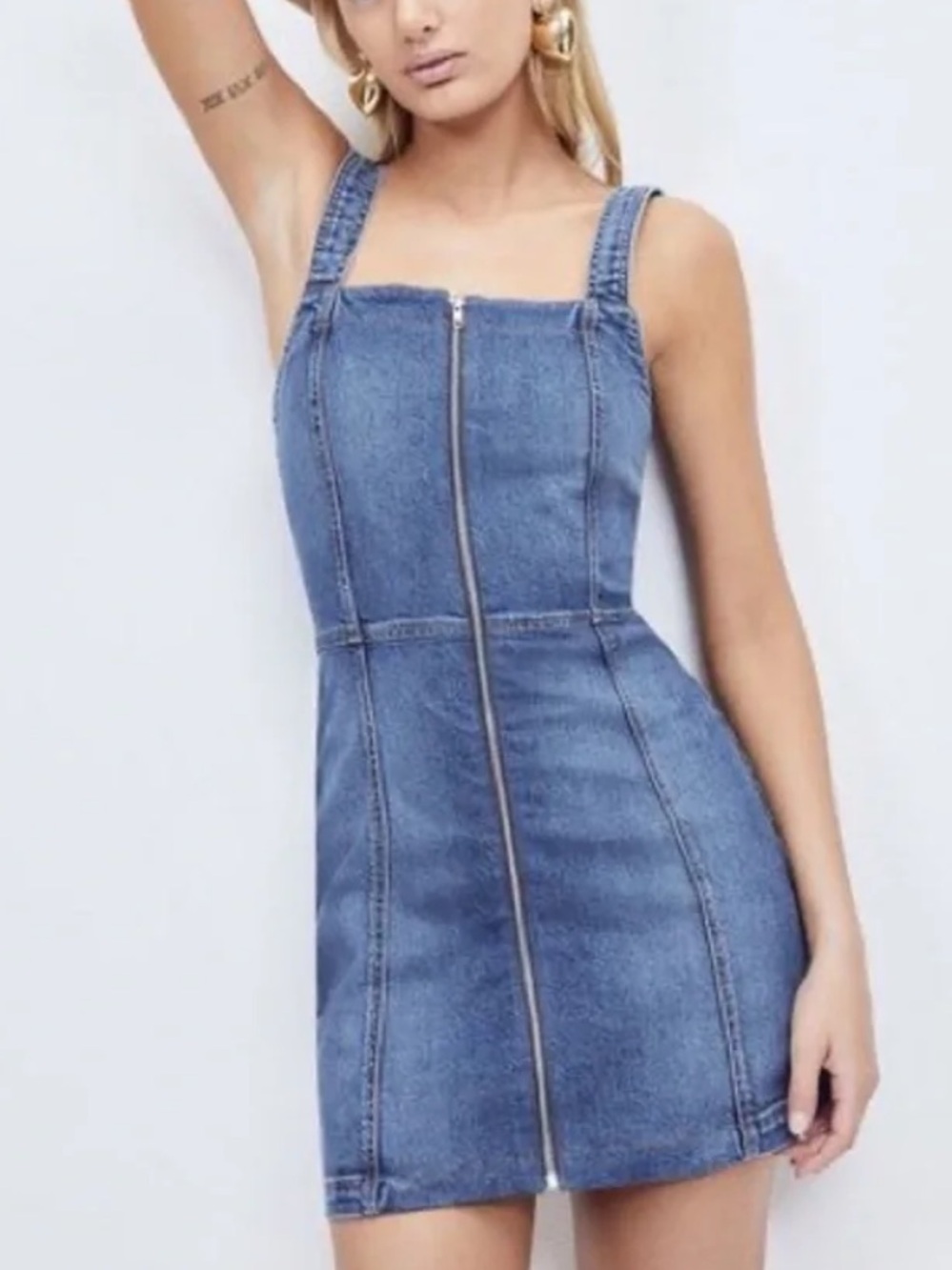 Reformation Randy Denim Mini Dress
